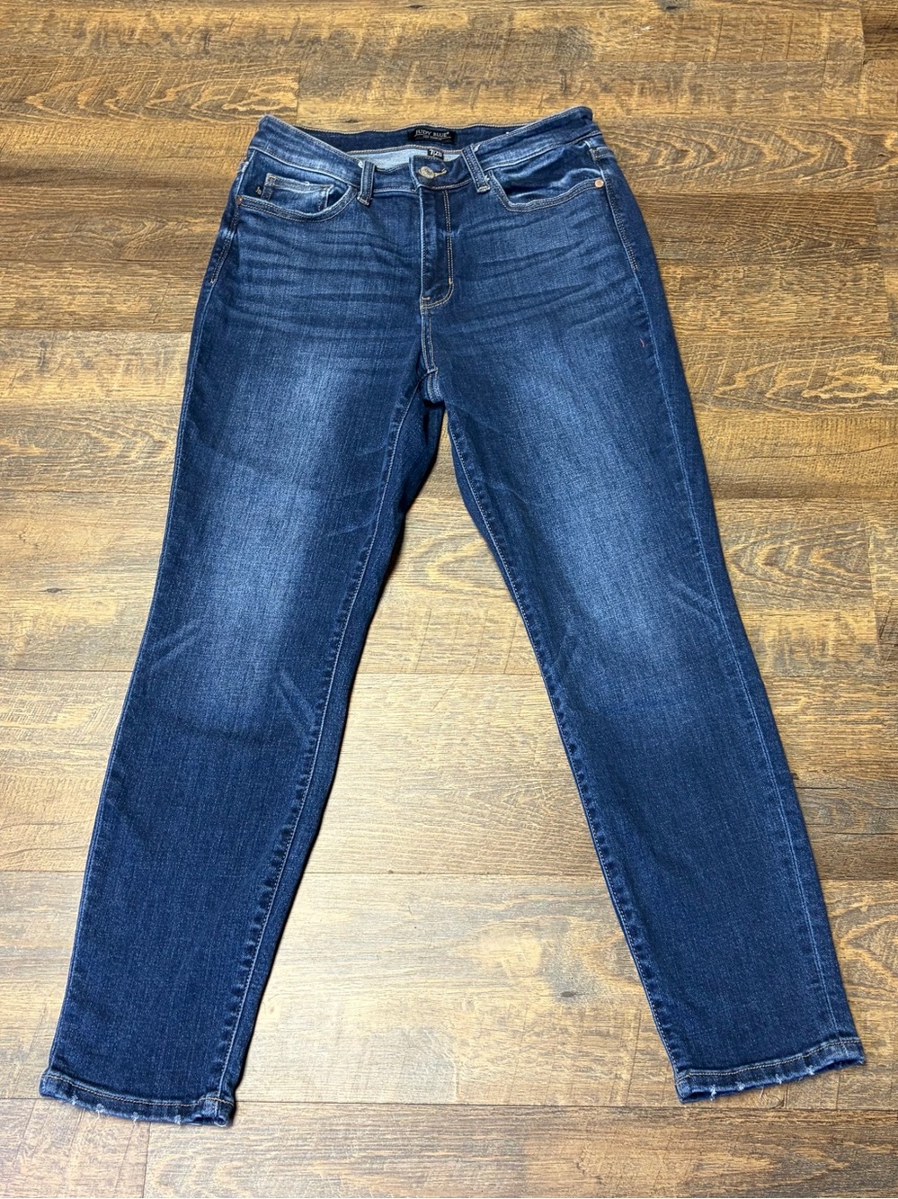 Judy Blue Boyfriend Fit Jeans Womens 7/28 Blue Stretch Denim Mid Rise